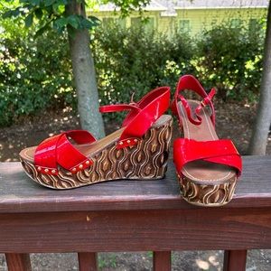 Miu Miu wooden wedges